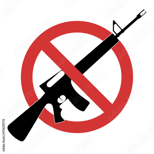 Weapon on White Background