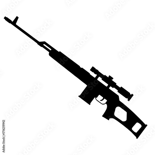 Weapon on White Background