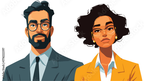 Diverse Group of Successful Entrepreneurs in Professional Portrait