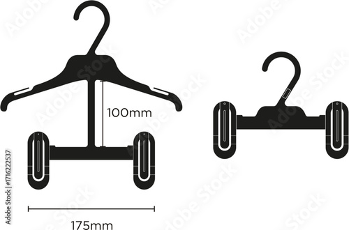 Clothing hanger Vector Illustration