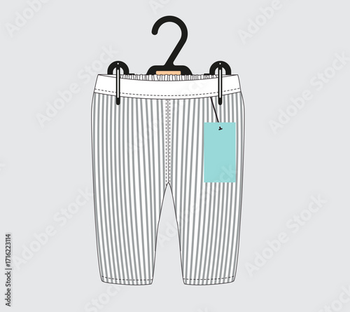 Pants with clothing hanger vector illustration