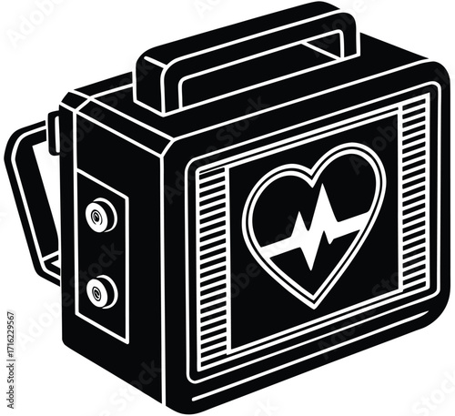 Retro black photo camera icon vector illustration vintage photography equipment