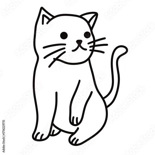 cute cat vector illustration