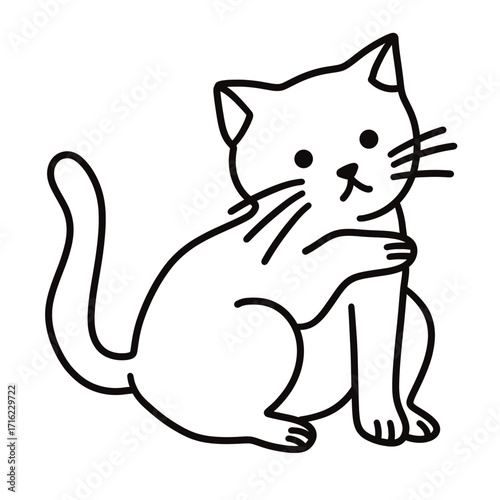 cute cat vector illustration