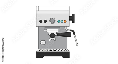 Professional modern espresso machine crafting rich coffee beverages for cafes and home bars