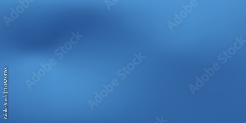 Abstract dark blue gradient background. Dark scene with curved waves of smoke or fog reflecting soft light, Black drop cool feeling of cold and cool underwater water.