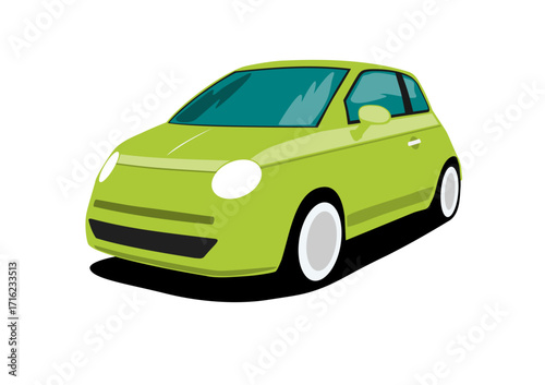 green sports car icon