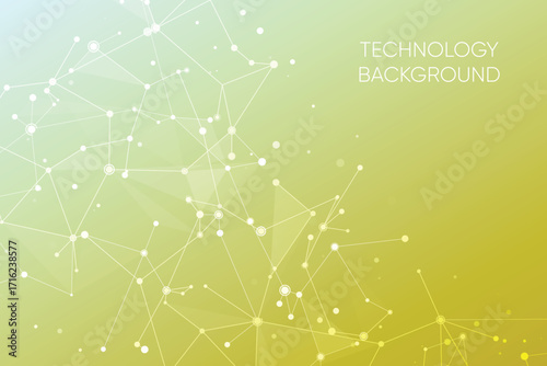 Abstract network connections technology background