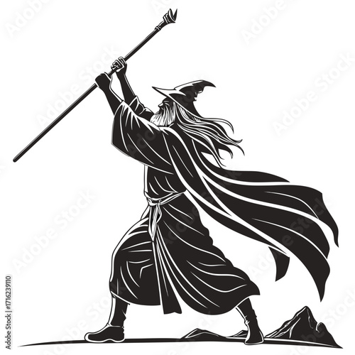 vector illustration of a knight