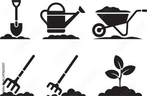 Essential gardening tools for planting and growth