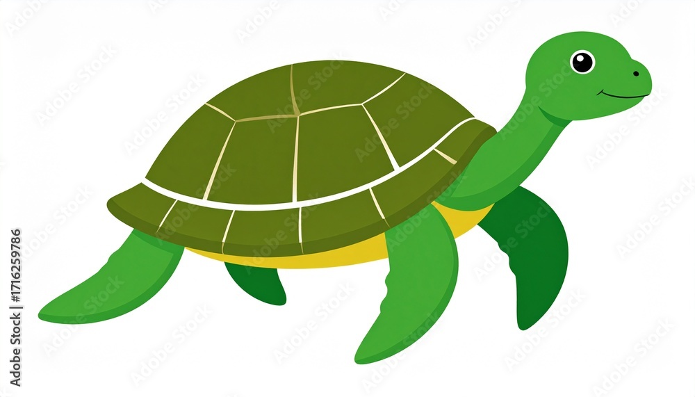 Obraz premium Turtle Isolated on white background