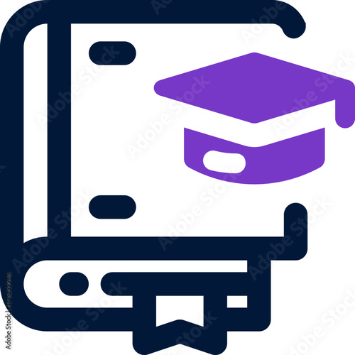 thesis duotone icon. Sleek and modern vector icon for websites, mobile apps, marketing materials, and corporate design. Fully scalable and ready to use.