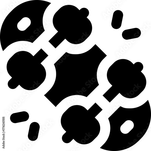skateboard glyph icon. Strong and solid vector icon for websites, mobile interfaces, presentations, and visual branding. High quality and easy to edit.