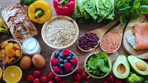 Food products recommended for pregnancy. Healthy diet.