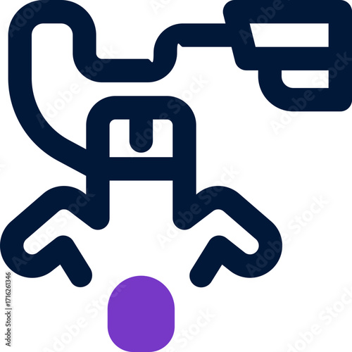 bungee jumping duotone icon. Sleek and modern vector icon for websites, mobile apps, marketing materials, and corporate design. Fully scalable and ready to use.
