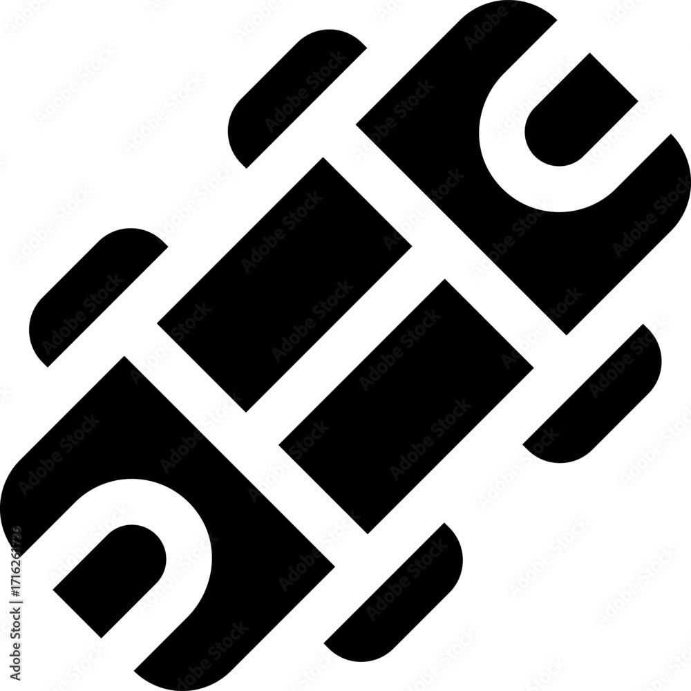 Fotografie skateboard glyph icon