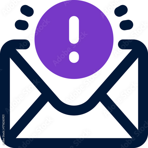 email alert duotone icon. Sleek and modern vector icon for websites, mobile apps, marketing materials, and corporate design. Fully scalable and ready to use.