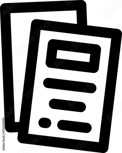 report line icon. Clean and minimalist vector icon for websites, mobile apps, presentations, and logos. Fully scalable and customizable for any project.