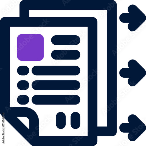 requisition duotone icon. Sleek and modern vector icon for websites, mobile apps, marketing materials, and corporate design. Fully scalable and ready to use.