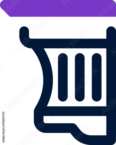 cornice duotone icon. Sleek and modern vector icon for websites, mobile apps, marketing materials, and corporate design. Fully scalable and ready to use.