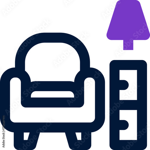 furniture duotone icon. Sleek and modern vector icon for websites, mobile apps, marketing materials, and corporate design. Fully scalable and ready to use.