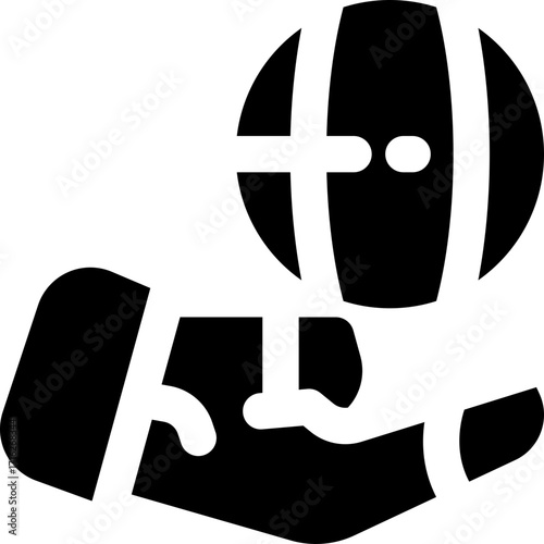 global tech glyph icon. Strong and solid vector icon for websites, mobile interfaces, presentations, and visual branding. High quality and easy to edit.