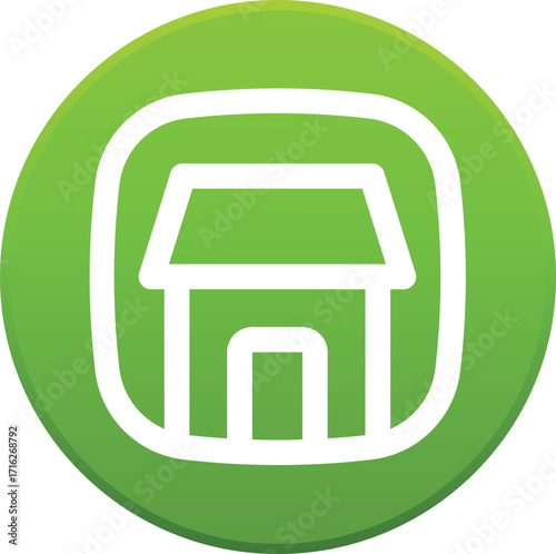 Clean and modern home icon design for websites apps and user interfaces