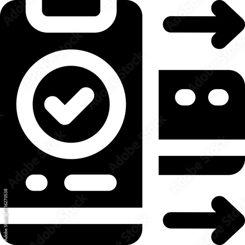 payment glyph icon. Strong and solid vector icon for websites, mobile interfaces, presentations, and visual branding. High quality and easy to edit.