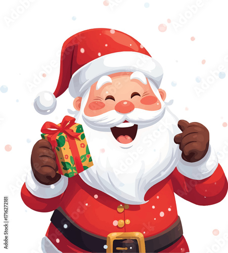 santa claus with gifts