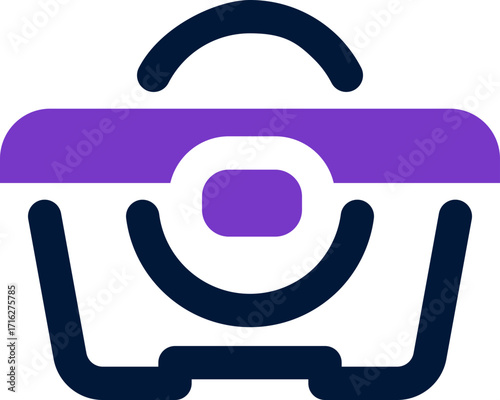 food container duotone icon. Sleek and modern vector icon for websites, mobile apps, marketing materials, and corporate design. Fully scalable and ready to use.