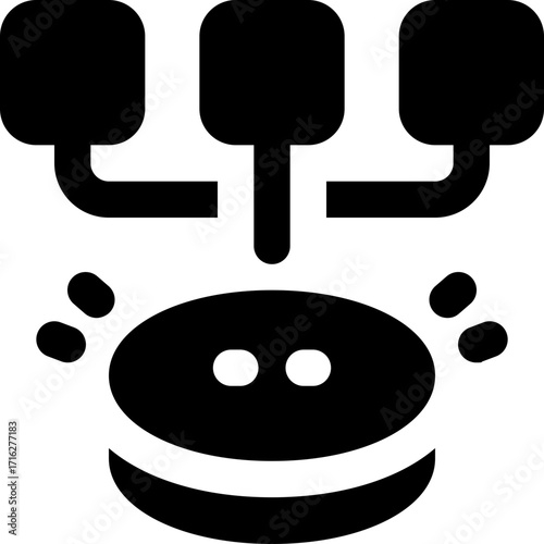 data collect glyph icon. Strong and solid vector icon for websites, mobile interfaces, presentations, and visual branding. High quality and easy to edit.