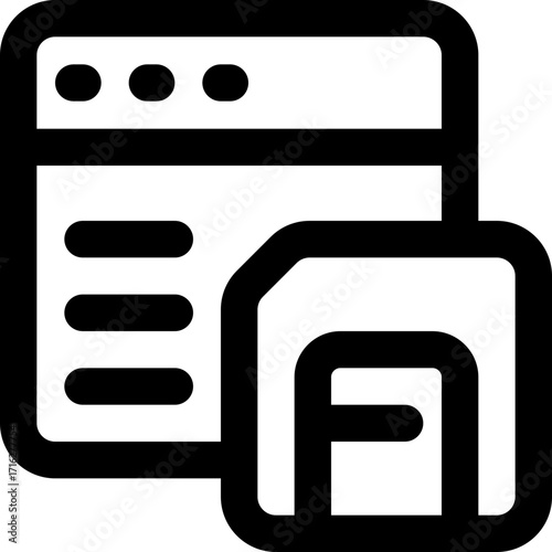 save data line icon. Clean and minimalist vector icon for websites, mobile apps, presentations, and logos. Fully scalable and customizable for any project.