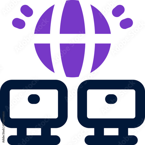 local network duotone icon. Sleek and modern vector icon for websites, mobile apps, marketing materials, and corporate design. Fully scalable and ready to use.