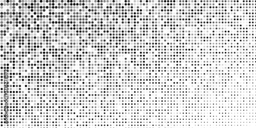 Modern halftone gradient texture. Vanishing polka dot background. Repeating dots design modern