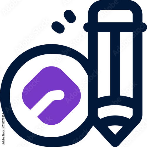 pencil duotone icon. Sleek and modern vector icon for websites, mobile apps, marketing materials, and corporate design. Fully scalable and ready to use.