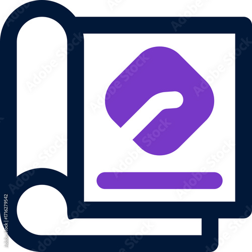 magazine duotone icon. Sleek and modern vector icon for websites, mobile apps, marketing materials, and corporate design. Fully scalable and ready to use.