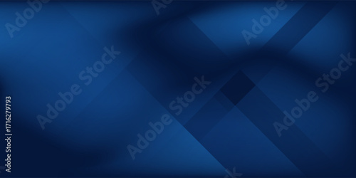 Modern black dark navy blue silver abstract pattern background. Geometric shape. Line triangle angle fold polygon diamond 3D design modern