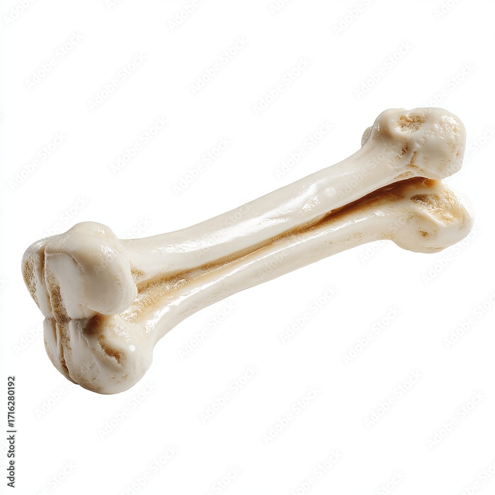 Fototapeta premium Anatomical Bone on Display: A detailed image of a bone, representing a core element of human anatomy, it evokes a sense of medical study.