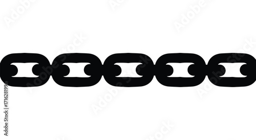 Industrial chain links seamless pattern abstract geometric metal connection detail representing strength vector