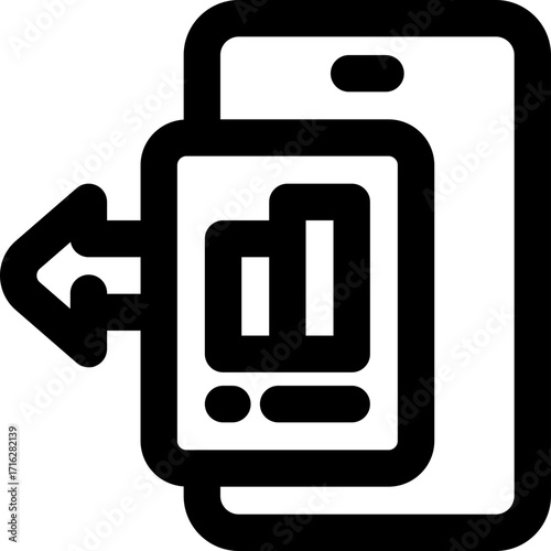 share line icon. Clean and minimalist vector icon for websites, mobile apps, presentations, and logos. Fully scalable and customizable for any project.