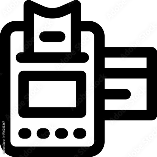 payment method line icon. Clean and minimalist vector icon for websites, mobile apps, presentations, and logos. Fully scalable and customizable for any project.