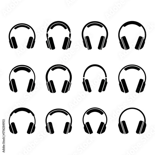 set of icons of teeth