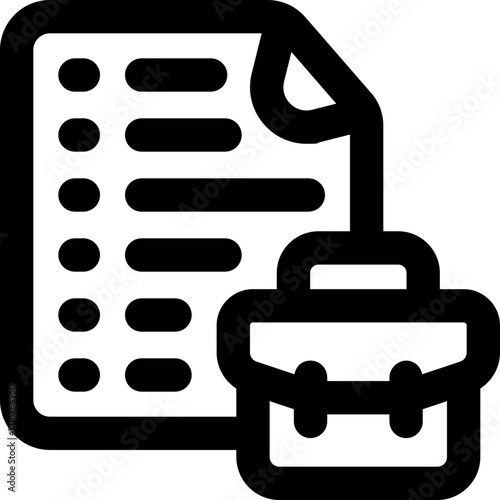 document line icon. Clean and minimalist vector icon for websites, mobile apps, presentations, and logos. Fully scalable and customizable for any project.