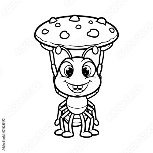 cartoon chef with a pizza