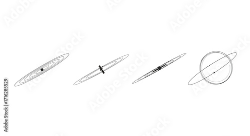 Three syringes and magnified view of syringe medical equipment healthcare illustration collection vector
