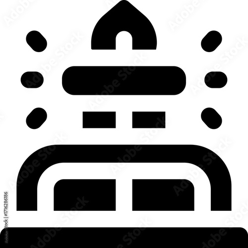 burner glyph icon. Strong and solid vector icon for websites, mobile interfaces, presentations, and visual branding. High quality and easy to edit.