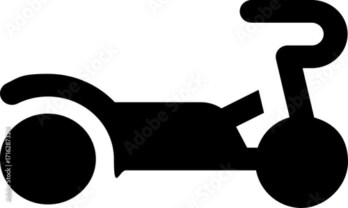 kick scooter glyph icon. Strong and solid vector icon for websites, mobile interfaces, presentations, and visual branding. High quality and easy to edit.