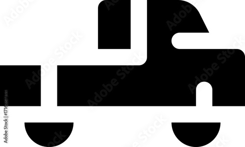 pickup glyph icon. Strong and solid vector icon for websites, mobile interfaces, presentations, and visual branding. High quality and easy to edit.
