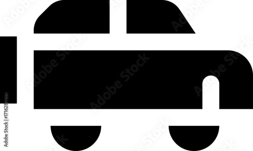 suv car glyph icon. Strong and solid vector icon for websites, mobile interfaces, presentations, and visual branding. High quality and easy to edit.