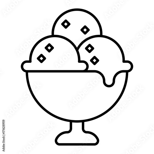 Ice cream cup icon